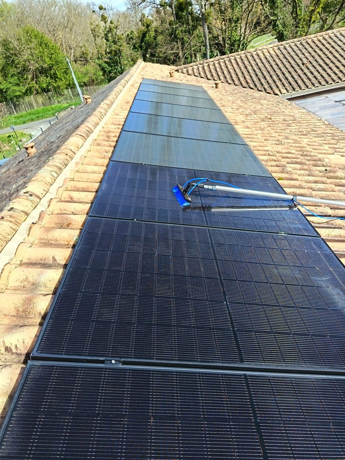Nettoyage de panneaux solaires à Saint-Loubès
