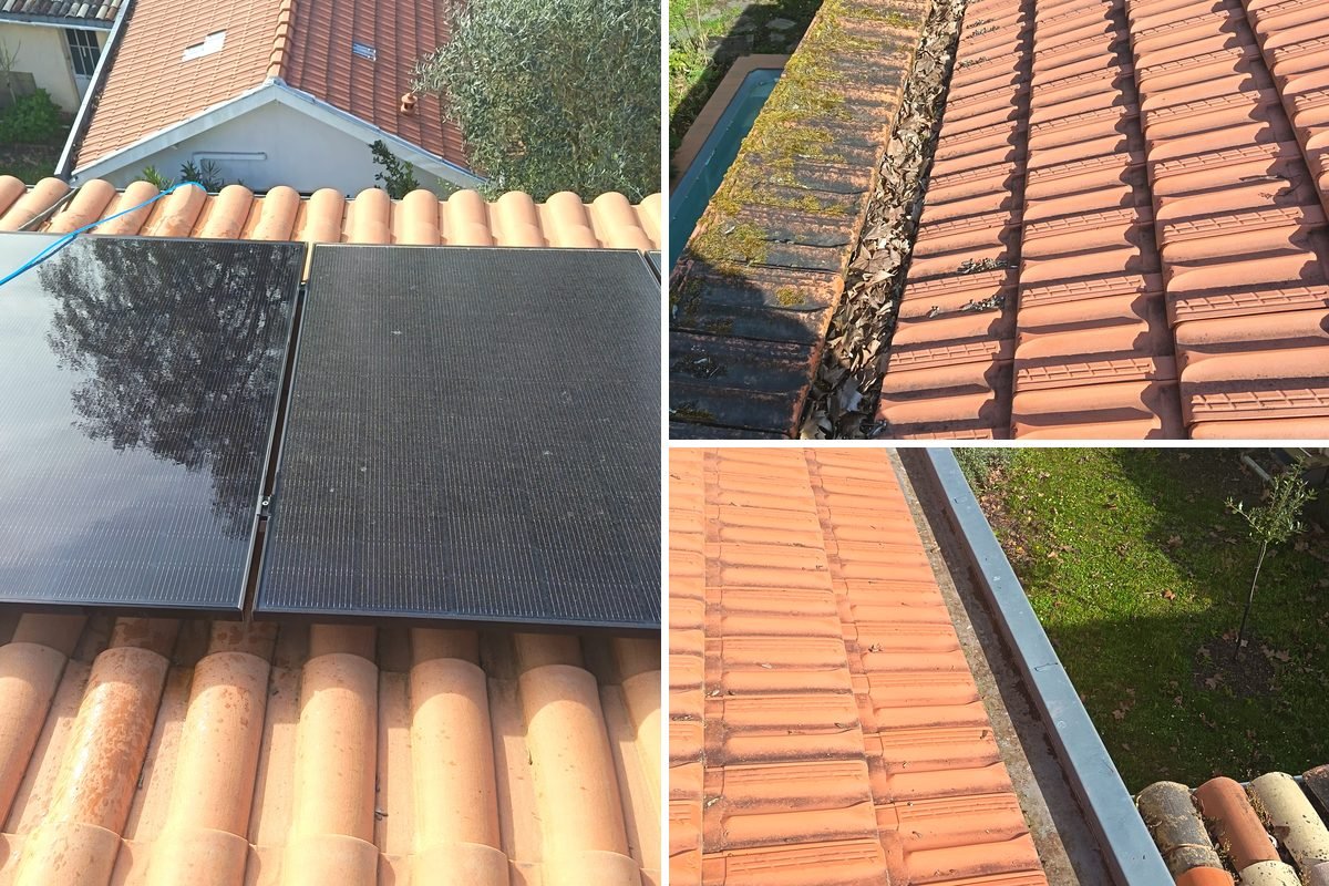 Nettoyage de panneaux solaires sur maison bordelaise à Bordeaux